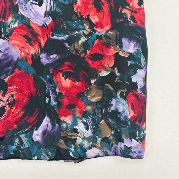 Jaclyn Smith Skirt Women Size 10 Multicolor A-Line Floral Lightweight 100 Pol... - Picture 6 of 12